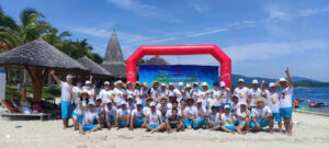 Hình ảnh tập thể trong tour Nha Trang teambuilding 3 ngày 2 đêm
