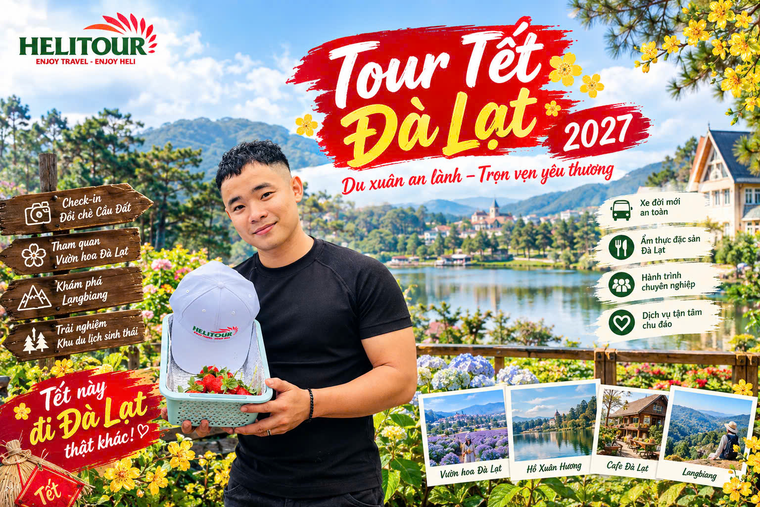 Tour Tết Đà Lạt 2027 - Helitour