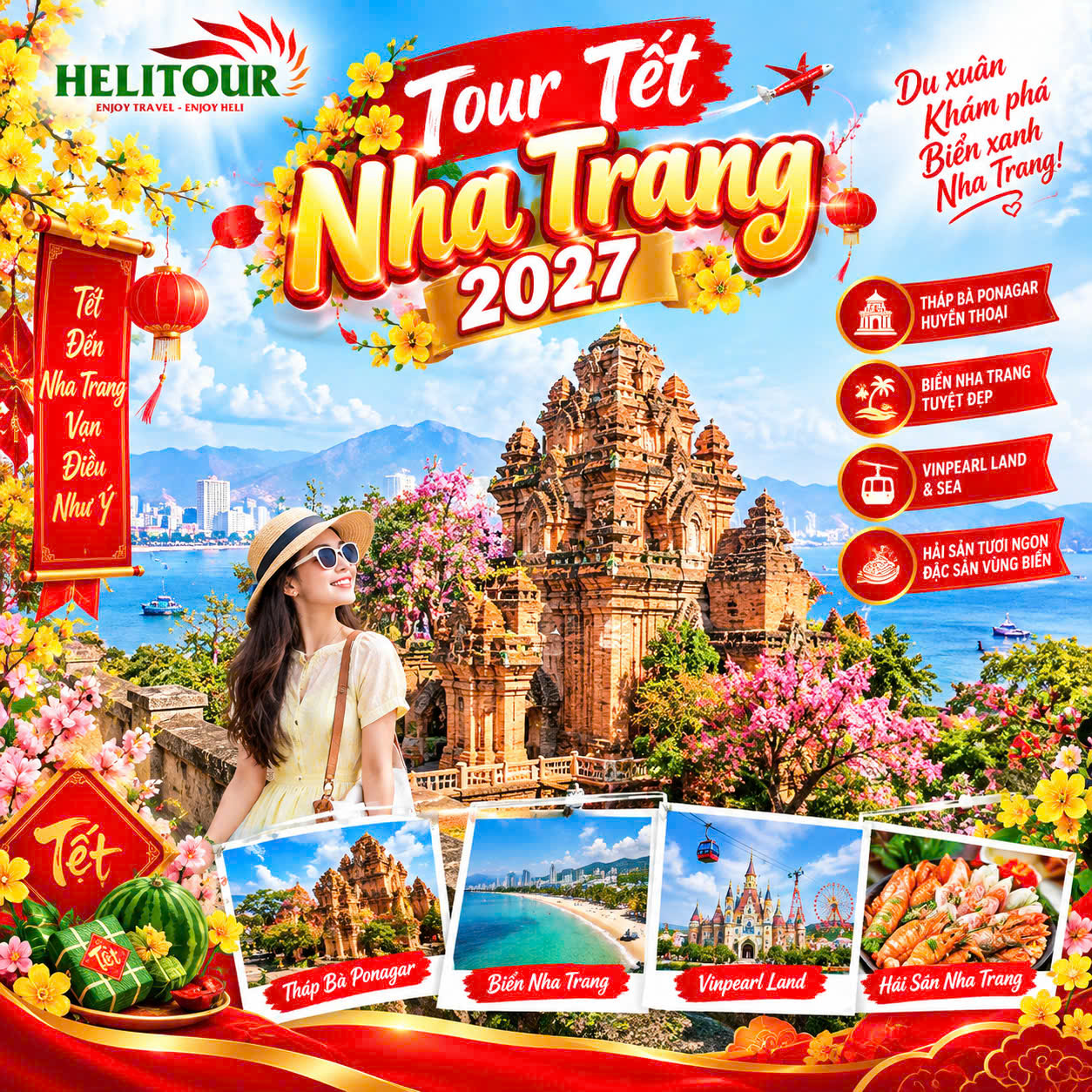 Đến tham quan Tháp bà Ponagar trong dịp tết âm lịch 2027 cùng Helitour