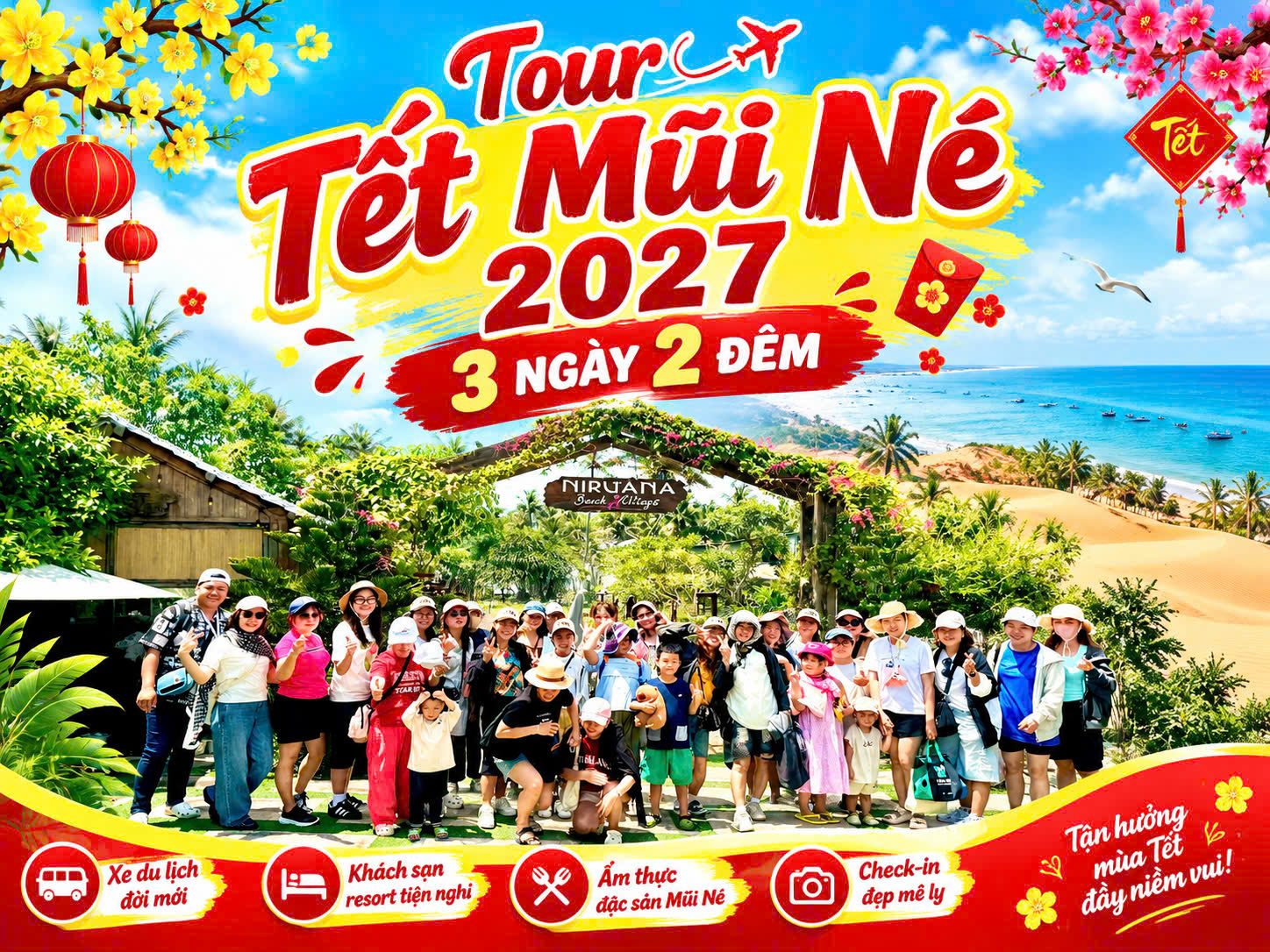Tour Tết Mũi Né 2027 - 3 ngày 2 đêm