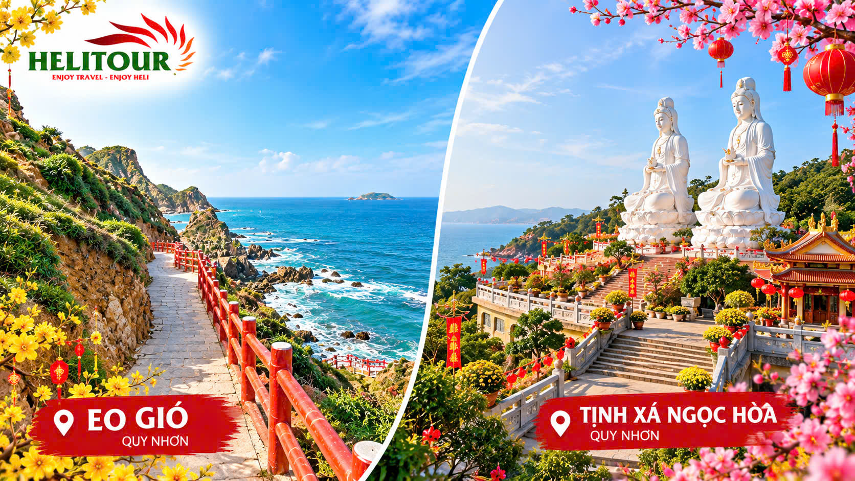 Tham quan Eo gió và Tịnh xá Ngọc Hòa trong tour Tết Quy Nhơn 2027