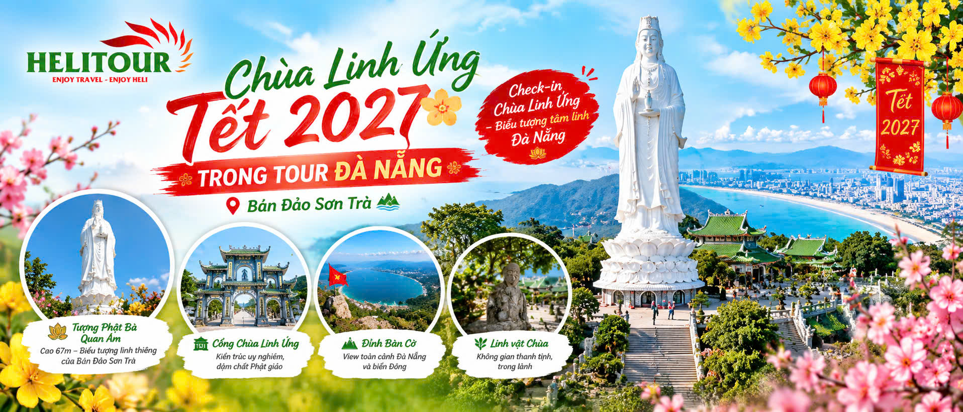 Viếng chùa Linh Ứng trong những ngày Tết đầu năm 2027