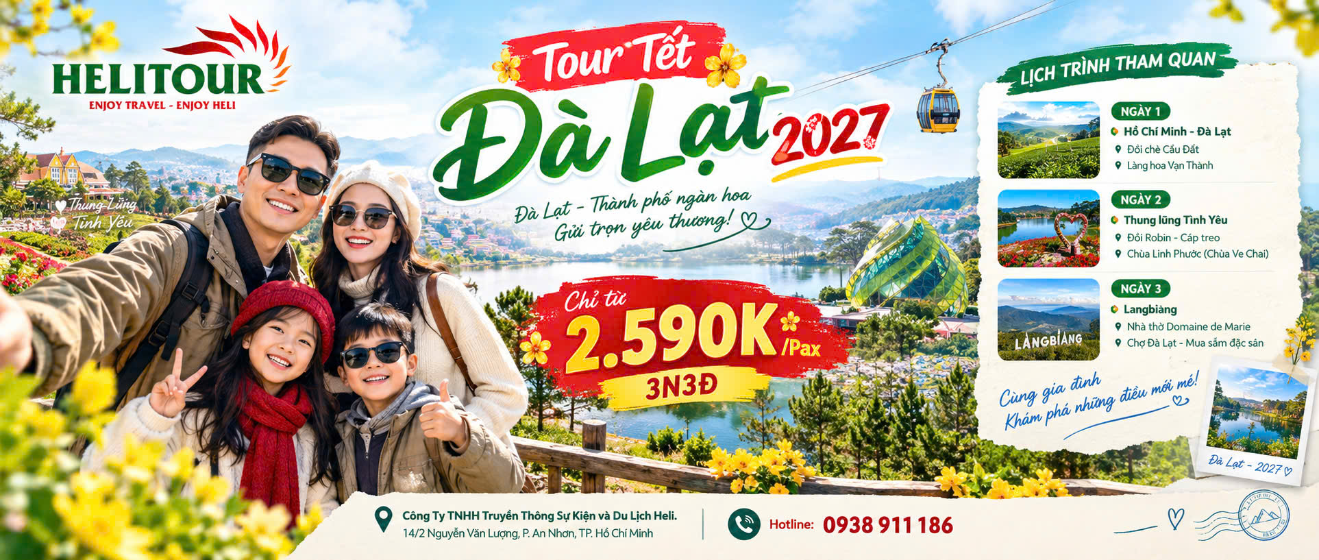 tour tet da lat 2027 gia chi 2590k/pax