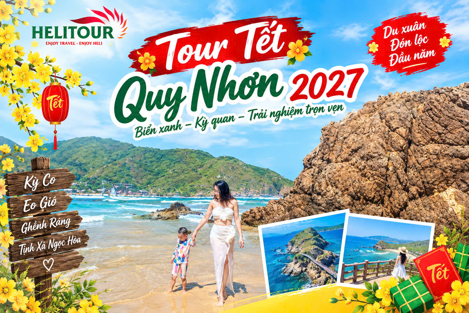 tour tết quy nhơn 2027 cùng Helitour